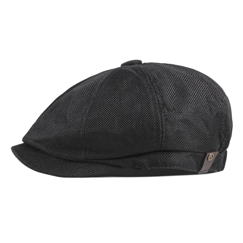 Adjustable Flat Cap Beret Irish Hats Newsboy Cap For Male Cabbie Hunting Cap