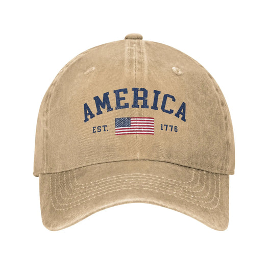American Flag USA United States Of America US 4th Of July Casual Baseball Cap