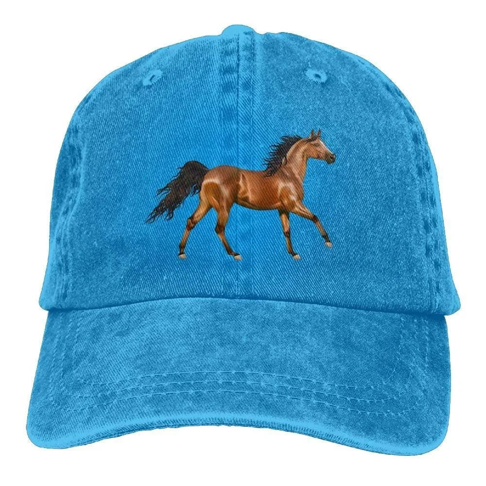 3D Horse Denim Hat Adjustable Unisex Tactical Baseball Caps