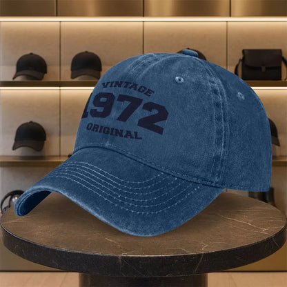 1972 Vintage Digital Print Washed Baseball Cap