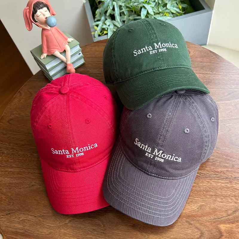 INS Style Letter Embroidered Baseball Caps For Women Face Smaller Sun Protection Korean Version Sun Hat