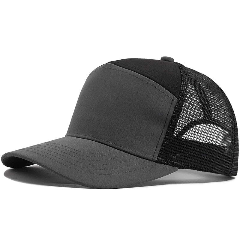 Fashion Hip Hop Mesh Caps Summer 7 Panel Men's Baseball Cap