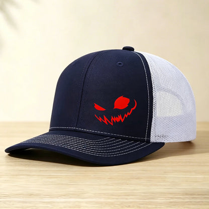 1PC Spooky Demon Smile Graphic Mesh Hat