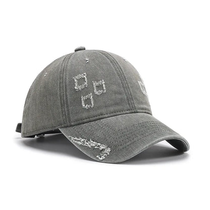 New Arrival Washed Ripped Solid Baseball Cap