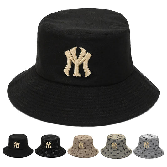 Unisex Letter Embroidery Fisherman Hat Women Summer Hat Men Trend Bucket Hats