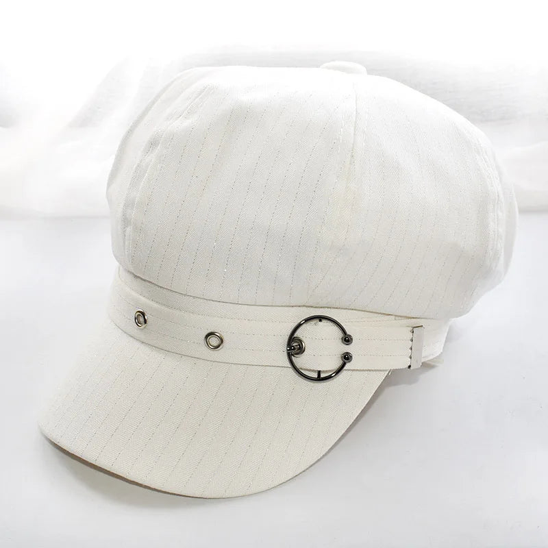 Women's Beret Hat Cotton Duck Tongue Caps Spring Autumn