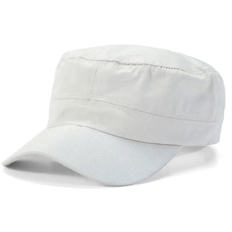 Solid Color Unisex Hats Simple Casual Sunshade Flat Top Hat