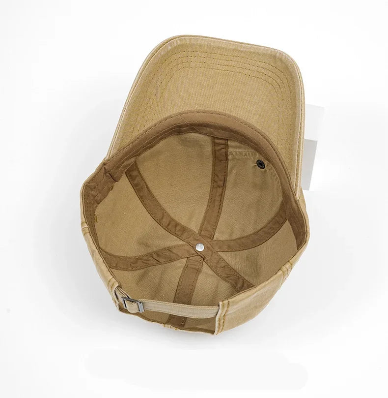 Spring Cotton Solid Casquette Baseball Cap Adjustable