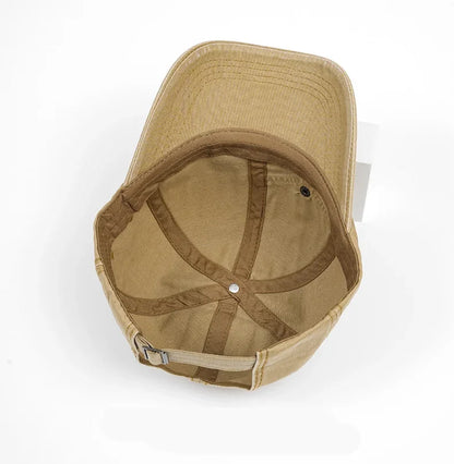 Spring Cotton Solid Casquette Baseball Cap Adjustable
