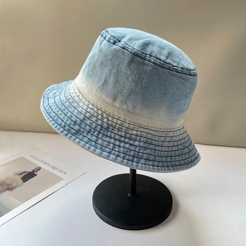 Japanese Korean Style Denim Fisherman Hat