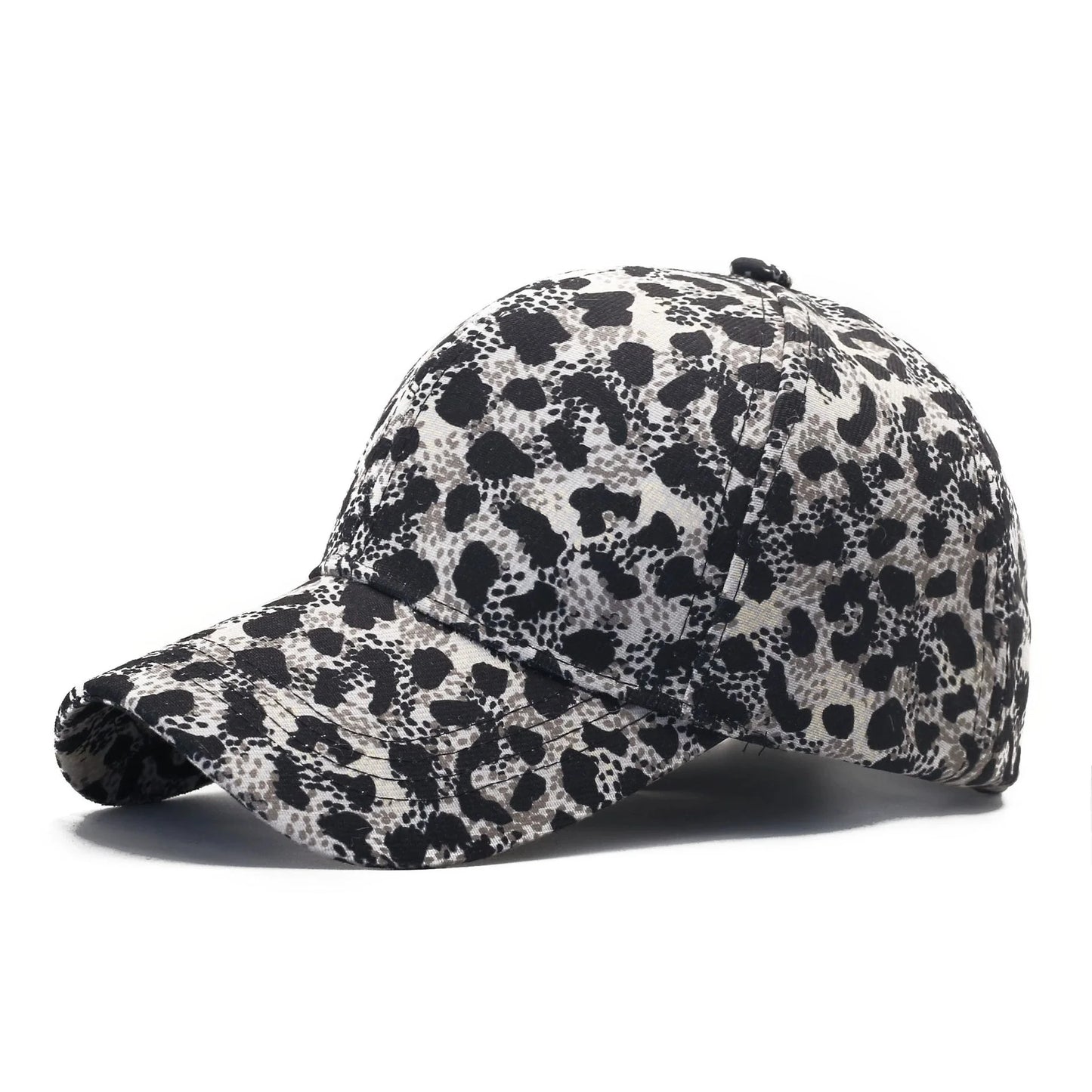 Women's Leopard-Print Baseball Cap Outdoor Sun Hat