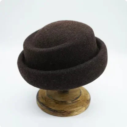 Japanese Retro White Black Brown Camel Wool Beret Women's Autumn And Winter