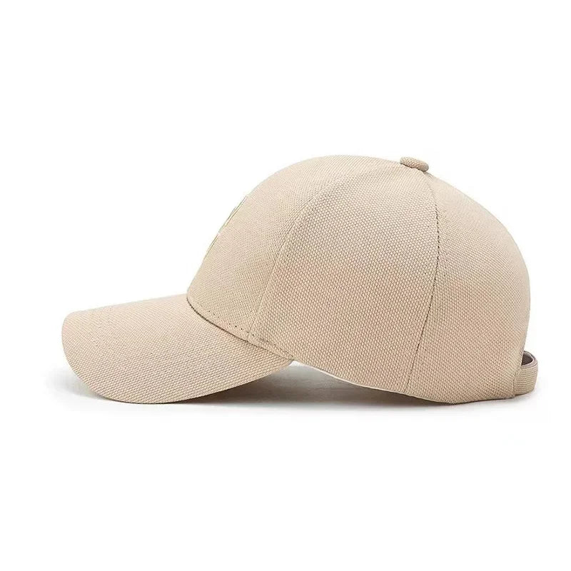 Simple Letter C Embroidered Baseball Cap For Solid Color Adjustable Sun Hat Unisex Casual Cap