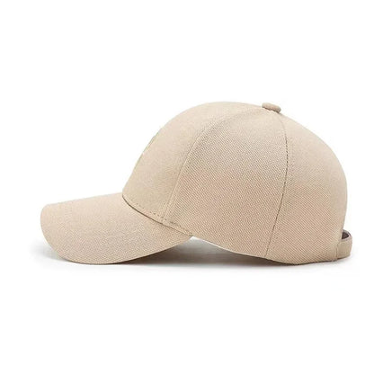 Simple Letter C Embroidered Baseball Cap For Solid Color Adjustable Sun Hat Unisex Casual Cap
