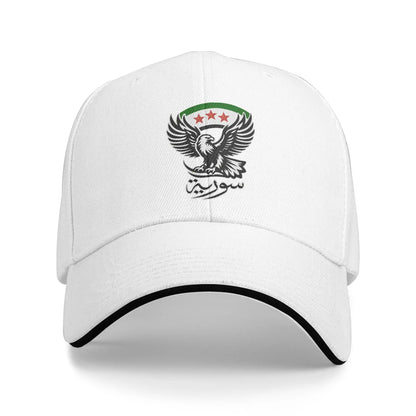 Syria Eagle Syrian Flag Logo Baseball Caps Hip Hop  Sandwich Caps Men Women