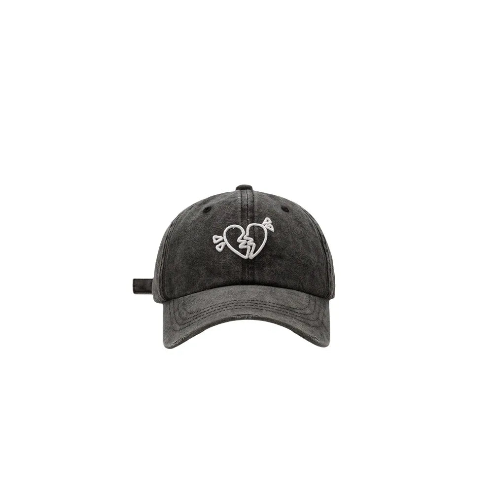 Cute Cotton Love Heart Baseball Cap