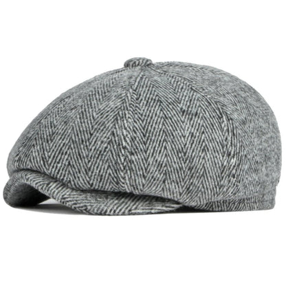 Men Berets Autumn Winter Cap Hat Thick Warm Men Beret Cap Male Vintage