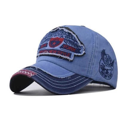 Summer Baseball Cap Men's Fashion Embroidered Pentagram Letter Caps Men