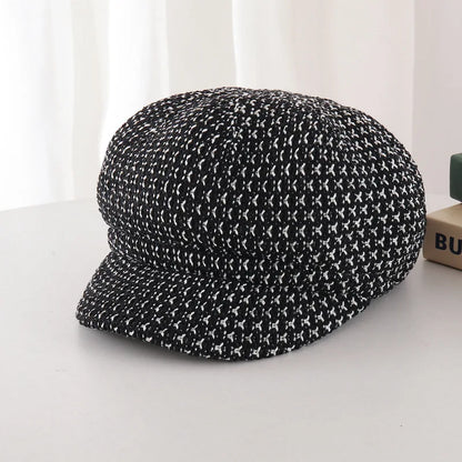 Women's Retro Octagonal Hat Korean Version Big Head