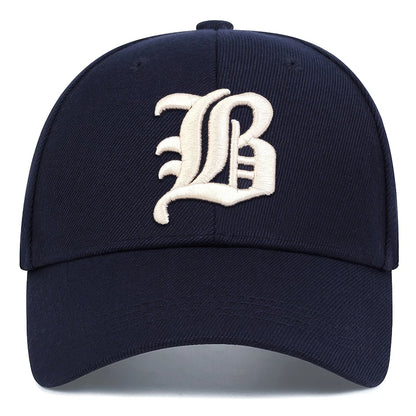 Unisex Gothic Letter FLB Embroidery Baseball Caps Outdoor Adjustable Casual Hats Sunscreen Hat
