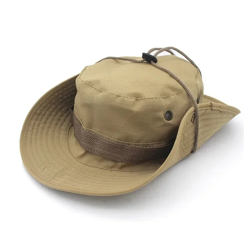 Men & Women Sun Hat Camouflage Cap Outdoor Sports Sun Bucket Cap 60cm