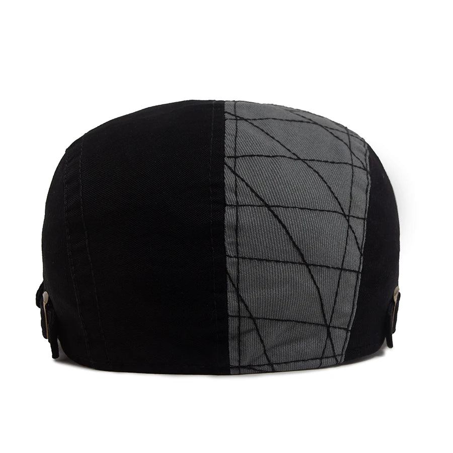 Letter Label Men Berets Fashion Embroidery Vintage Newsboy Cap