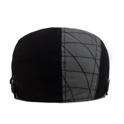 Letter Label Men Berets Fashion Embroidery Vintage Newsboy Cap