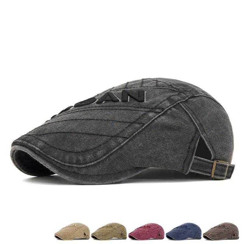 Four Seasons Cotton Letter Newsboy Caps