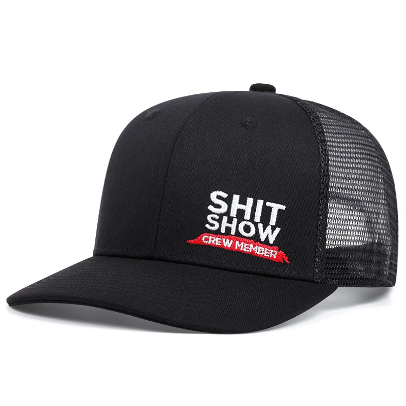 Shit Show Alphabet Slightly Curved Printed Baseball Cap Men's and Women's