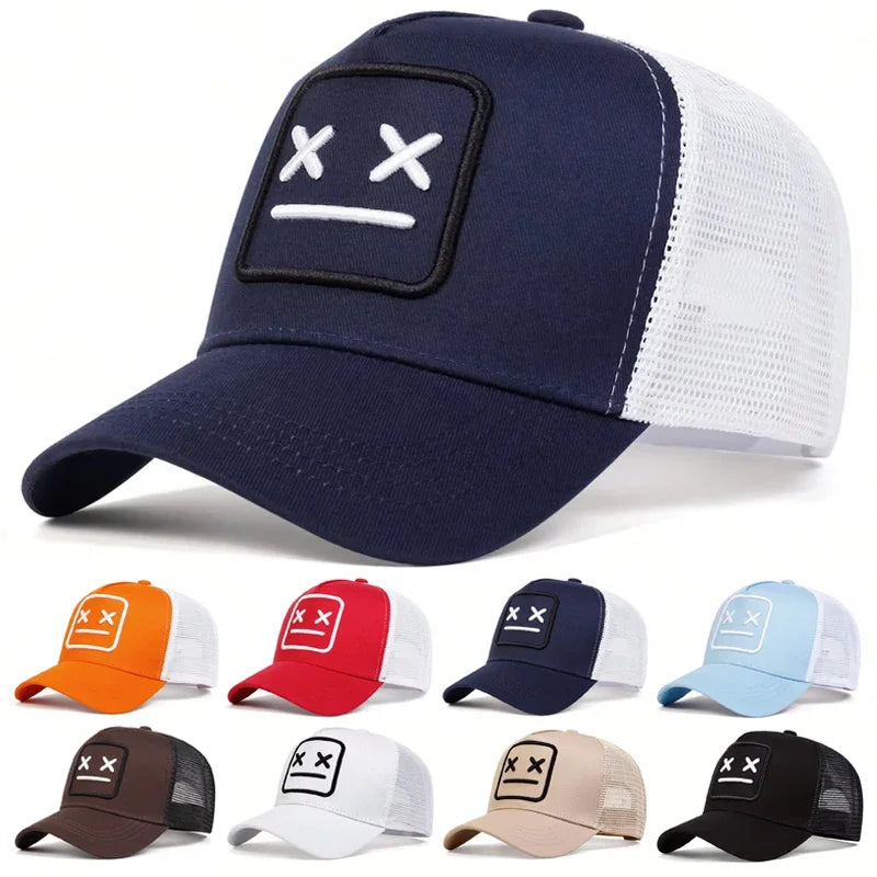 Unisex XX Embroidery Baseball Net Caps Spring Summer