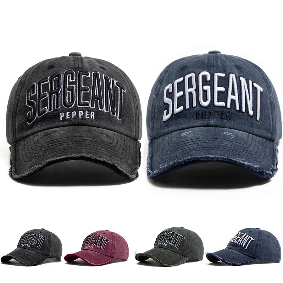 Fashion Letter Embroidered Cotton Soft Top Trucker Hat