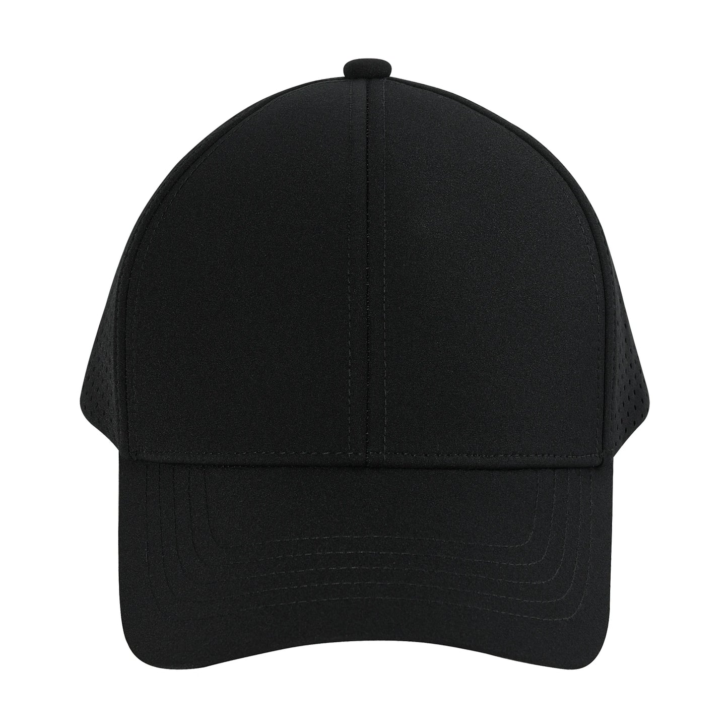 Men Quick Dry Baseball Cap Laser Cut Mesh Ball Curved Brim Snapback Hat