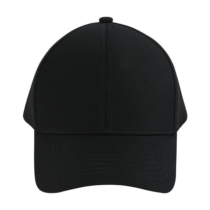 Men Quick Dry Baseball Cap Laser Cut Mesh Ball Curved Brim Snapback Hat