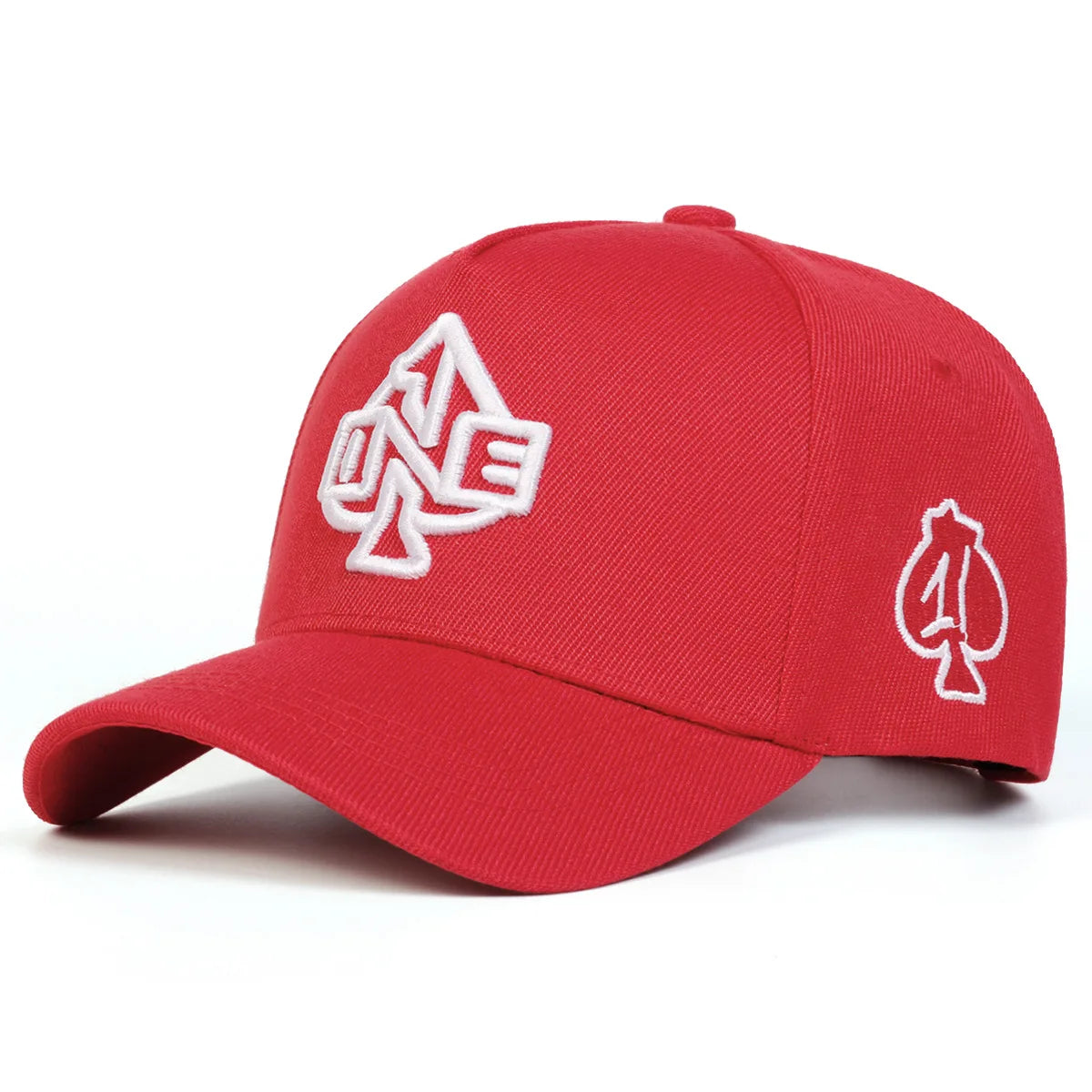 Unisex ONE Poker Embroidery Baseball Caps Outdoor Adjustable Casual Hats Sunscreen Hat Sports Cap