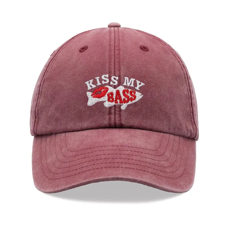 1pc "Kiss My Bass" Leisure Baseball Cap for Men