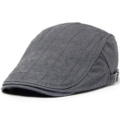Retro Stylish Newsboy Cap For Men Cotton Beret Unisex Sun Hat