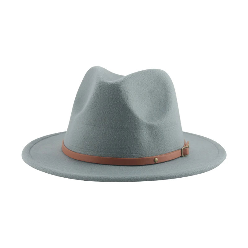 Hats For Women Kids Child Small 52cm Solid Belt Kids Fedora Formal Dress Wedding