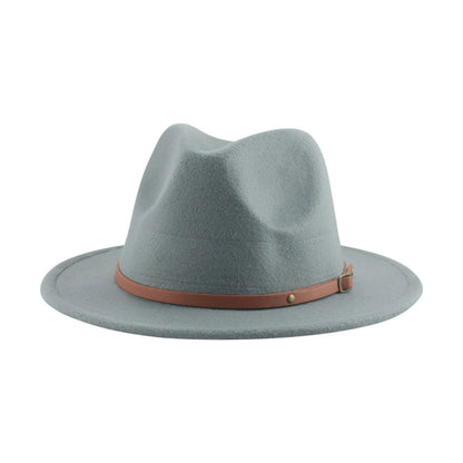 Hats For Women Kids Child Small 52cm Solid Belt Kids Fedora Formal Dress Wedding