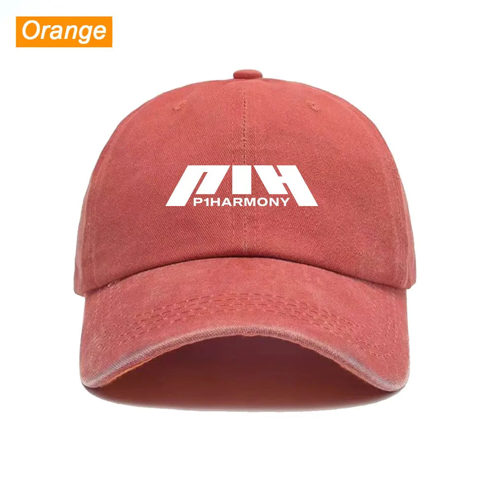 Baseball Cap Washed Printed Trucker Style Unisex