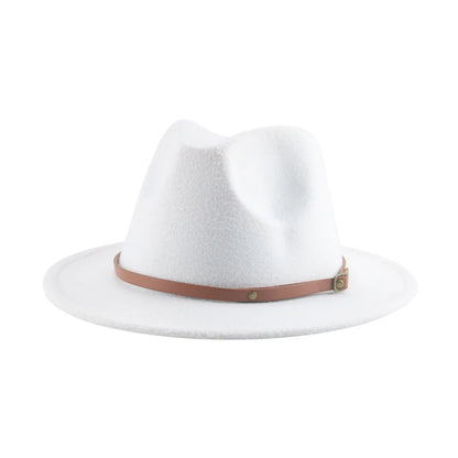 Hats For Women Kids Child Small 52cm Solid Belt Kids Fedora Formal Dress Wedding