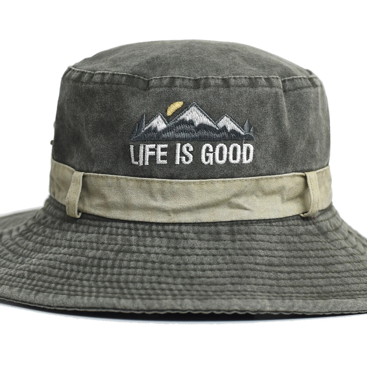 Summer Men Bucket Hat Outdoor UV Protection Wide Brim Panama