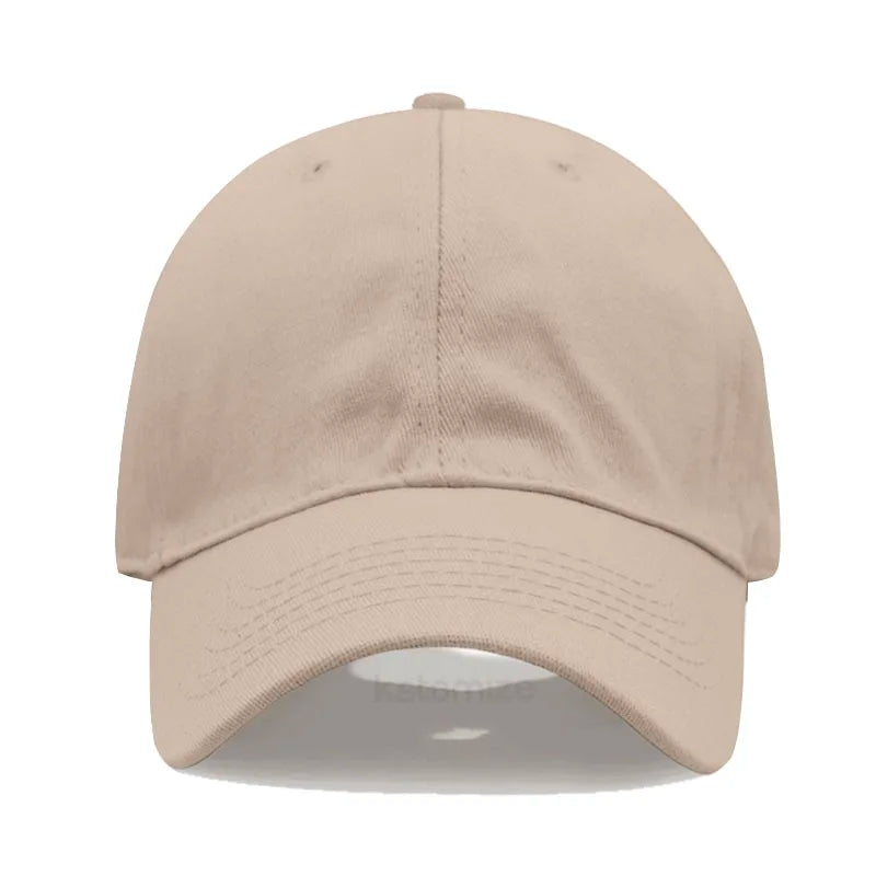 Custom Text Logo Embroidery Vintage Washed Cotton Baseball Cap