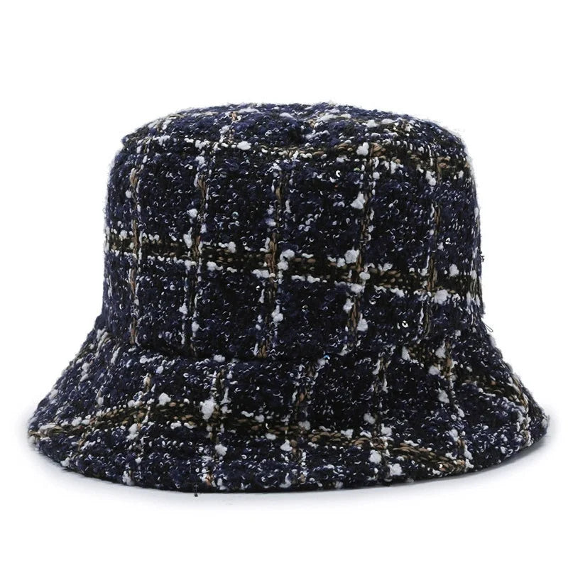 Women's Fashionable Checkered Fisherman's Hat