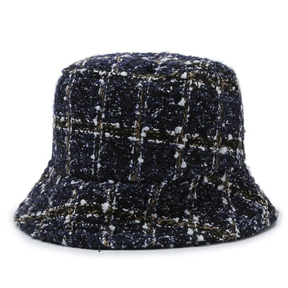 Women's Fashionable Checkered Fisherman's Hat