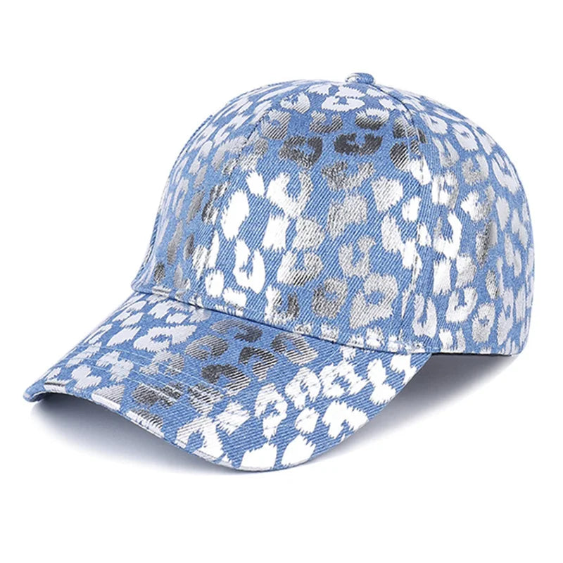 Leopard Print Plain Color Baseball Cap Breathable Sunshade Warm Couple Hat