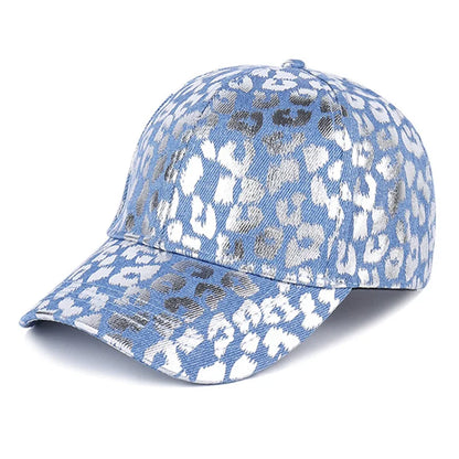 Leopard Print Plain Color Baseball Cap Breathable Sunshade Warm Couple Hat