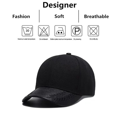 Unisex PU Wheat Ears Baseball Caps Spring And Autumn