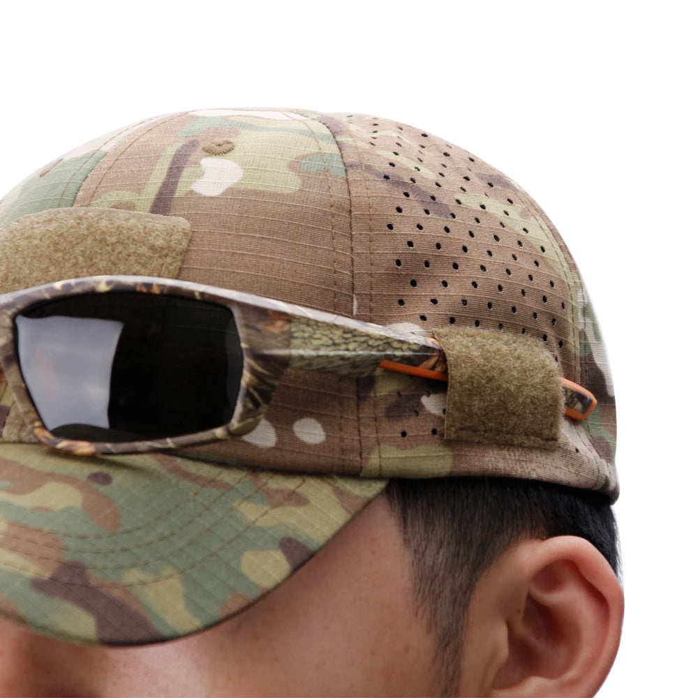 New Men Camouflage Baseball Cap Breathable Sunscreen Hat