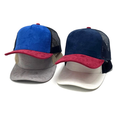 Outdoor Sports Shade Suede Mesh Hat Big Head Circumference Baseball Cap Fashion Travel Cap Female Hip Hop Hat