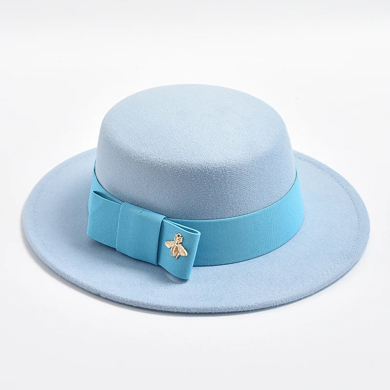 Fedora Hat For Women Fashion Formal Wedding Decorate Church Cap